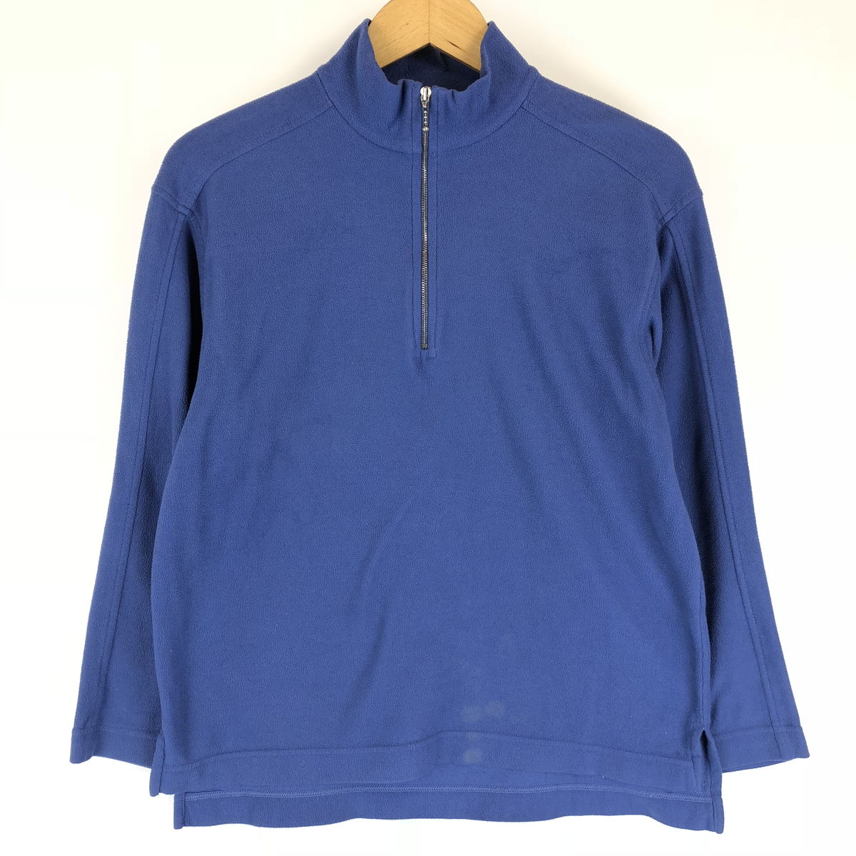 【古着】 Patagonia パタゴニア フリースジャケット フリースプルオーバー 無地 ハーフジップ ブルー系 レディースS n010825