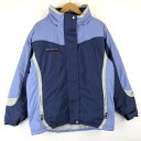 【古着】 Columbia コロンビア 中綿ジャケット 内ポケットあり 切替えデザイン ブルー系 レディースXL 【中古】 n013130