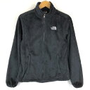 【古着】 THE NORTH FACE ノースフェイス フリースジャケット ファー素材 無地 ブラック系 レディースS n013203