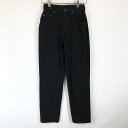 【古着】 Lee リー テーパードデニムパンツ made in USA ブラック系 レディースW26 【中古】 n014527