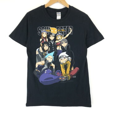 【古着】 アニメTシャツ　SOUL EATER　ソウルイーター ブラック系 メンズM 【中古】 n016474