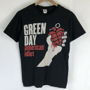 【古着】 GREEN DAY グリーンデイ バンドプリントTシャツ american idiot ブラック系 レディースM 【中古】 n019210