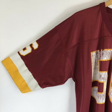 【古着】 NIKE ナイキ アメフトジャージ ゲームシャツ Washington Redskins ワイン系 メンズL 【中古】 n019339