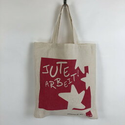 【古着】 エコバッグ トートバッグ JUTE ARBEIT 星柄 ホワイト系 サイズ表記無し n020261