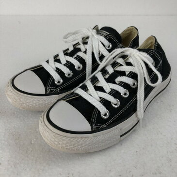 【古着】 CONVERSE コンバース キャンバススニーカー　オールスター ブラック系 レディース24.0cm 【中古】 n020312