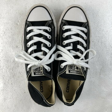 【古着】 CONVERSE コンバース キャンバススニーカー　オールスター ブラック系 レディース24.0cm 【中古】 n020312