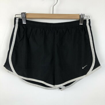 【古着】 NIKE ナイキ ナイロンショートパンツ ブラック系 レディースL 【中古】 n021360