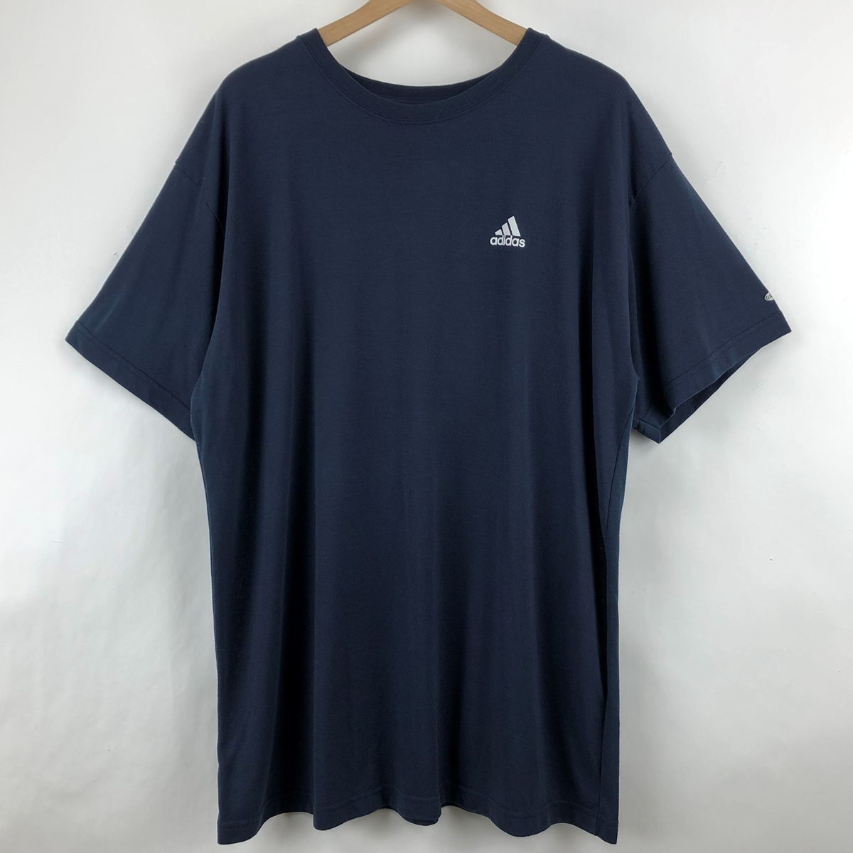 【古着】 adidas アディダス スポーツTシャツ ワンポイント CLIMALITE グレー系 メンズXL以上 【中古】 n024046