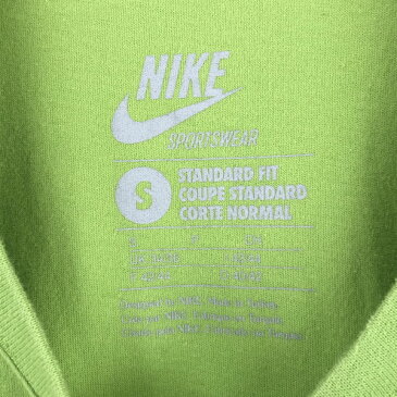 【古着】 NIKE ナイキ ロゴプリントTシャツ グリーン系 メンズS 【中古】 n024056