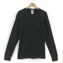 【古着】 TOMMY HILFIGER トミー・ヒルフィガー サーマル 長袖 ブラック系 メンズM 【中古】 n025281