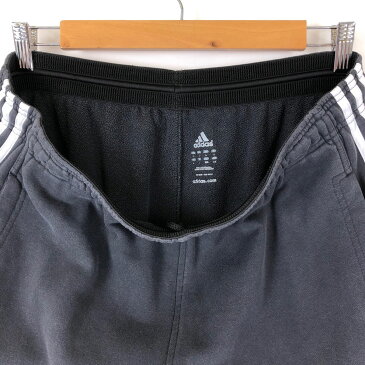 【古着】 adidas アディダス スウェットパンツ サイドライン ブラック系 メンズL 【中古】 n031185