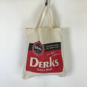【古着】 Derks トートバッグ エコバック A4サイズ ヴィンテージ ホワイト系 フリーサイズ 【中古】 n032338