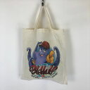 【古着】 Blekkulf トートバッグ エコバック A4サイズ タコ キャラクター ホワイト系 フリーサイズ 【中古】 n032342