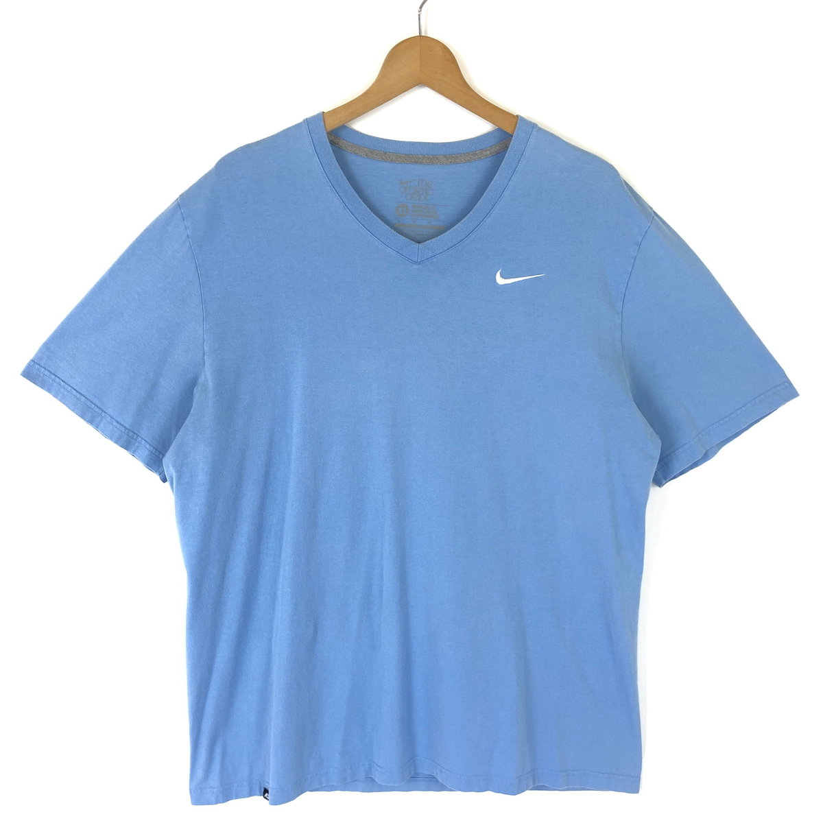 【古着】 NIKE ナイキ Tシャツ ワンポイント 刺繍 ブルー系 メンズXL 【中古】 n035264