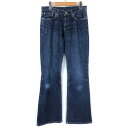 【古着】 Levi's リーバイス 529 デニムパンツ フレア ブーツカット ポーランド製 ユーロモデル ネイビー系 レディースW29 【中古】 n035418