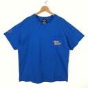 【古着】 ハーレーダビッドソン Harley-Davidson Tシャツ ポケット付き サクラメント カリフォルニア ブルー系 メンズXL 【中古】 n037997