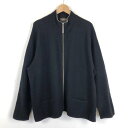 【古着】 WOOLRICH ウールリッチ セーター 圧縮ウール フルジップ ブラック系 メンズXL以上 【中古】 n039936