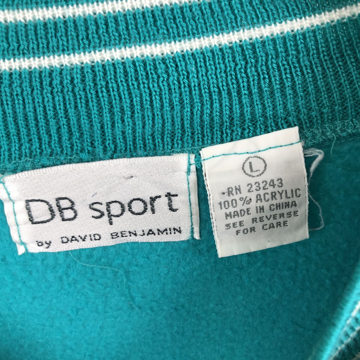 【古着】 DB sport デザインウェット ポケット付き 80年代 グリーン系 レディースL 【中古】 n040310 3