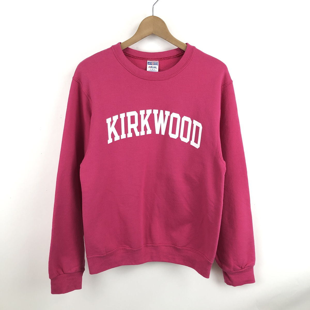  JERZEES プリントスウェット KIRKWOOD ピンク系 メンズS  n040311