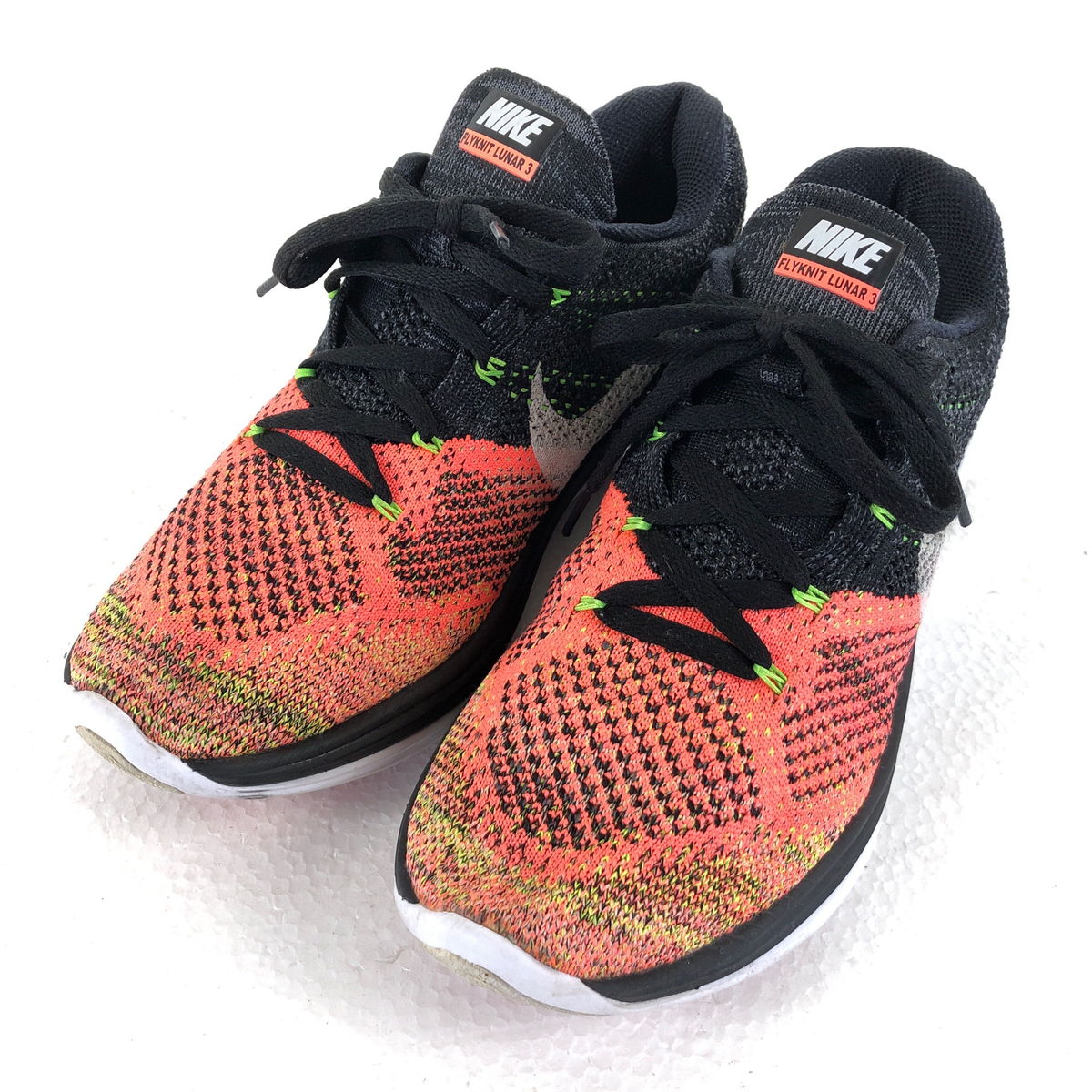 【古着】 NIKE ナイキ スニーカー Flyknit Lunar 3 オレンジ系 メンズ26.0cm 【中古】 n040970