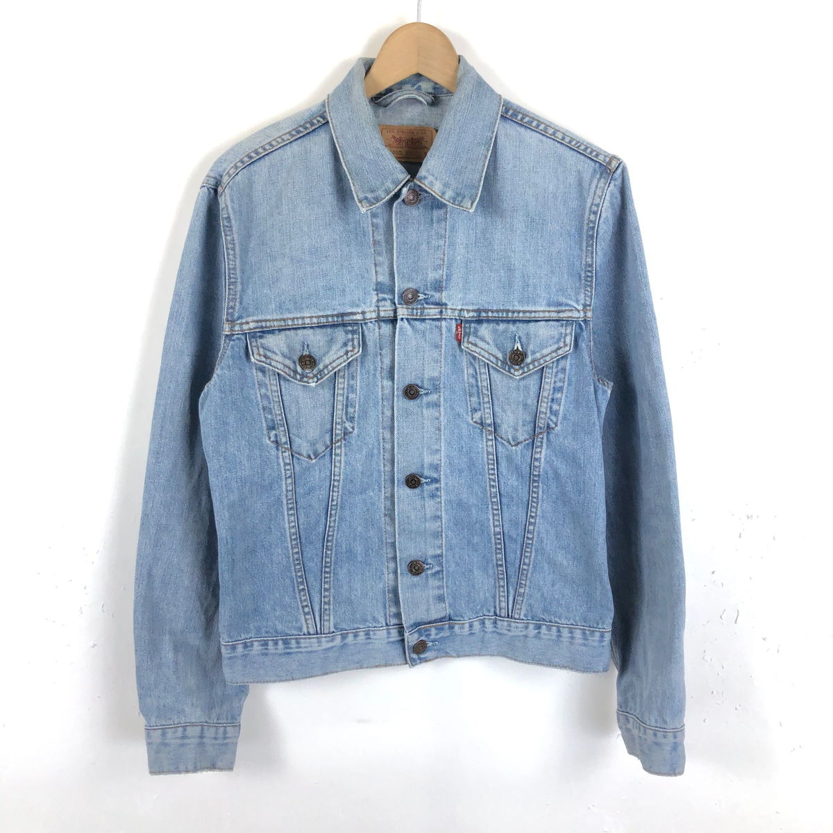 【古着】 Levi's リーバイス 70500 デニムジャケットユーロリーバイス チュジニア製 ブルー系 レディースM 【中古】 n041166