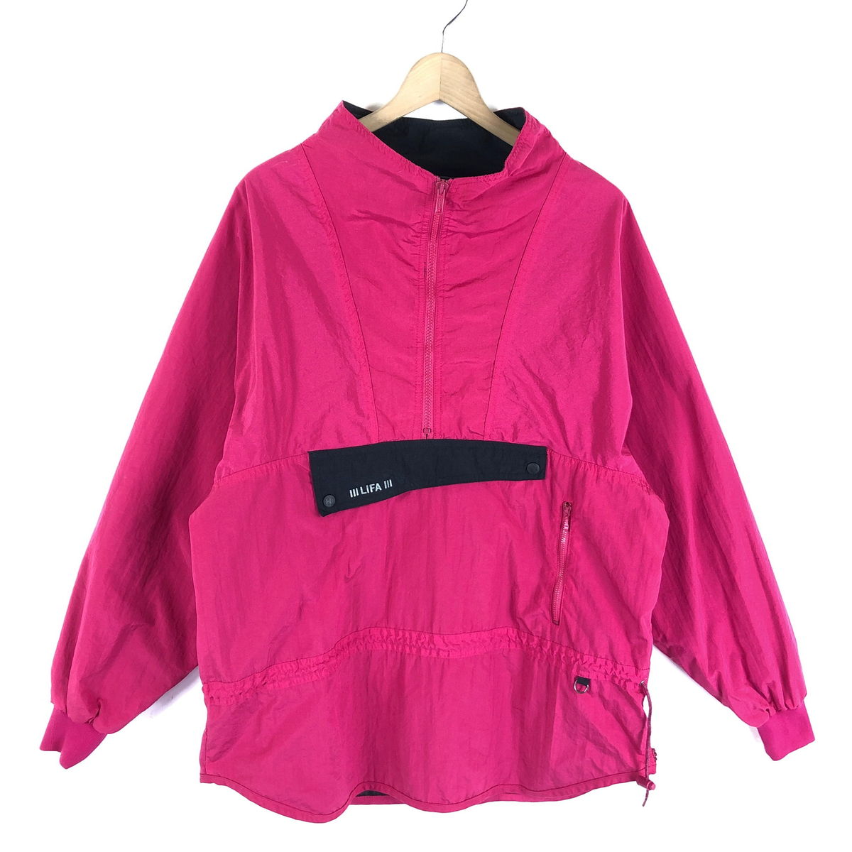 【古着】 HELLY HANSEN ヘリーハンセン アノラック ナイロンジャケット LIFA 90年代 ヴィンテージ ピンク系 メンズL 【中古】 n041568