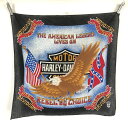 【古着】 Harley-Davidson ハーレーダビッドソン バンダナ イーグル 星条旗 REBEL BY CHOICE 80-90s ブラック系 【中古】 ...