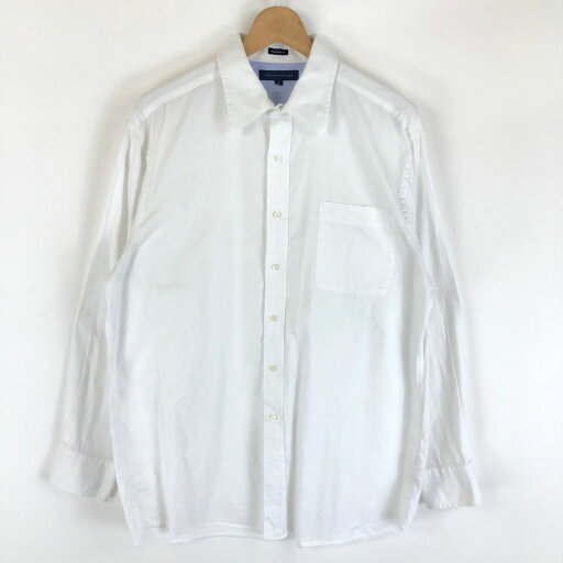 【古着】 TOMMY HILFIGER トミー・ヒルフィガー シャツ 無地 きれいめ 長袖 ホワイト系 メンズXL 【中古】 n045954 【古着】 TOMMY HILFIGER トミー・ヒルフィガー シャツ 無地 きれいめ 長袖 ホワイト系 メンズXL 【中古】 n045954