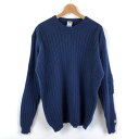 【古着】 Columbia コロンビア コンバット セーター ネイビー系 メンズL 【中古】 n047483(4)