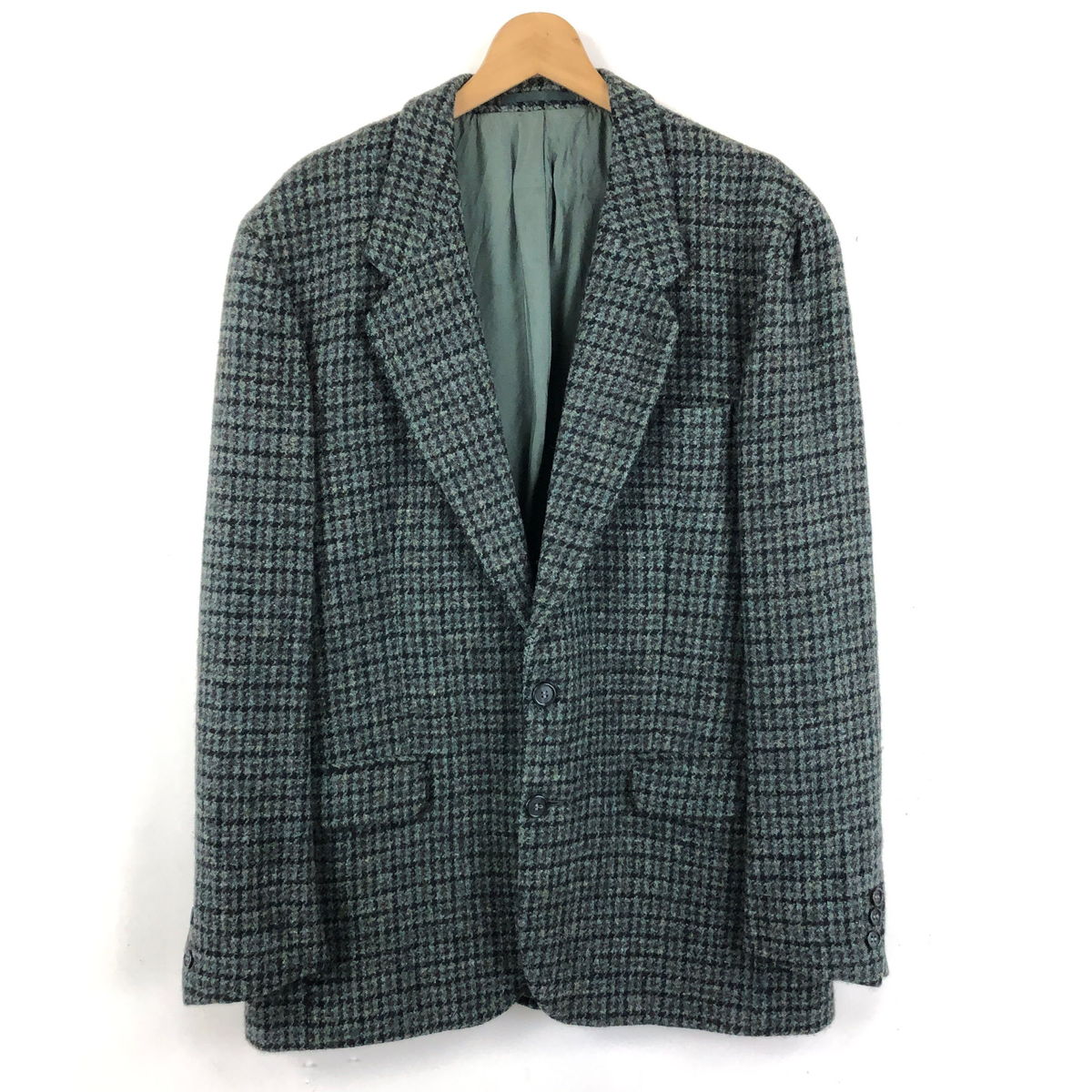 yÒz Harris Tweed nXcC[h e[[hWPbg cC[hWPbg 璹 80-90s Be[W O[n YM yÁz n048395