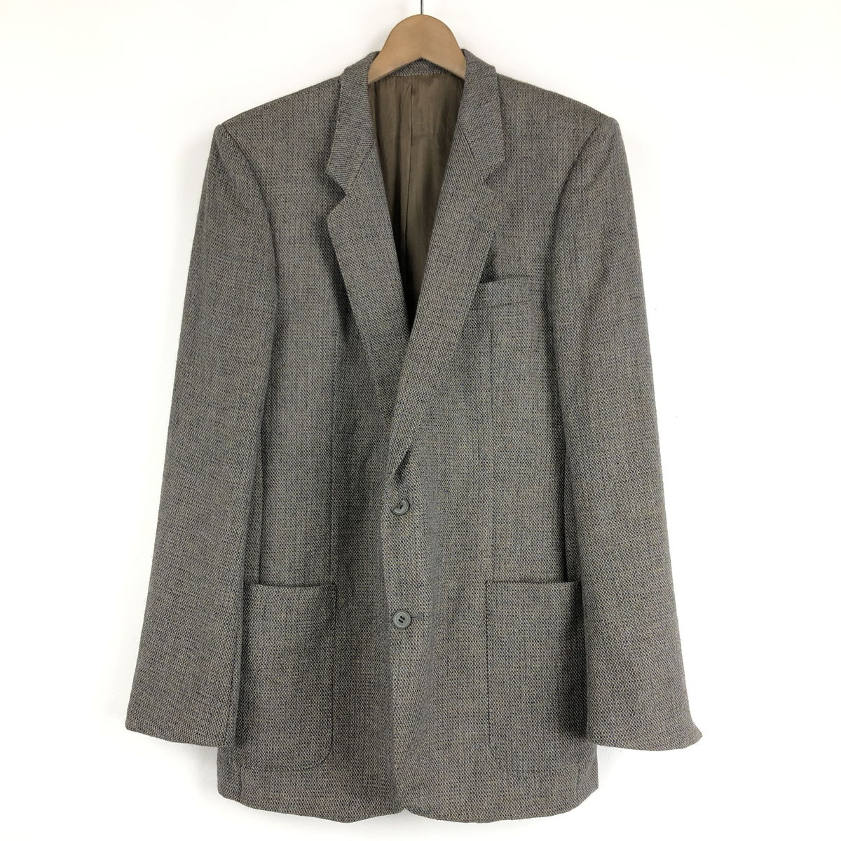 【古着】 HUGO BOSS ヒューゴ・ボス ウールジャケット ヴィンテージ ブラウン系 メンズM 【中古】 n048912