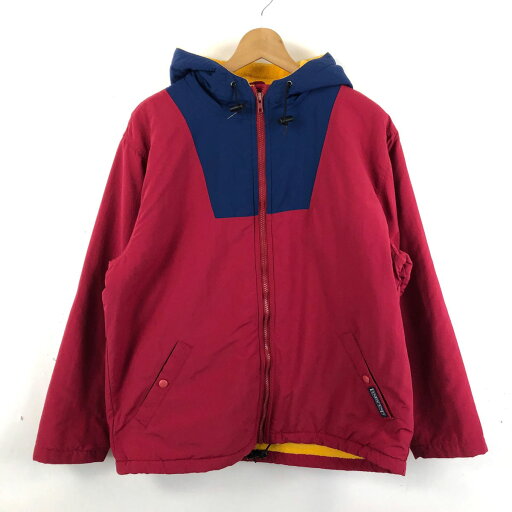 【古着】 LAND'S END ナイロンジャケット フード付きフリースライナー PORLARTEC レッド系 レディースM 【中古】 n049447 【古着】 LAND'S END ナイロンジャケット フード付きフリースライナー PORLARTEC レッド系 レディースM 【中古】 n049447
