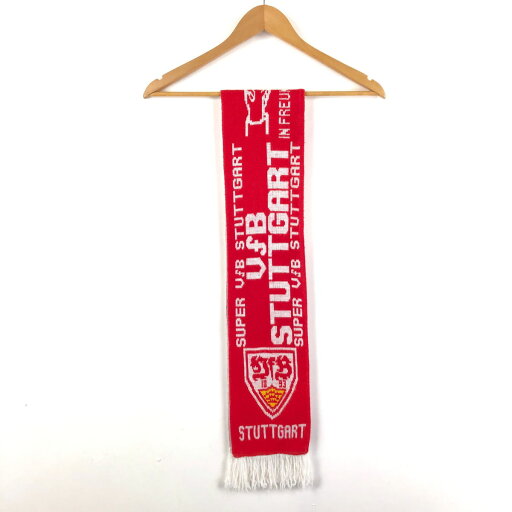 【古着】 サッカーマフラー VfBシュトゥットガルト ホワイト系 【中古】 n049794 【古着】 サッカーマフラー VfBシュトゥットガルト ホワイト系 【中古】 n049794