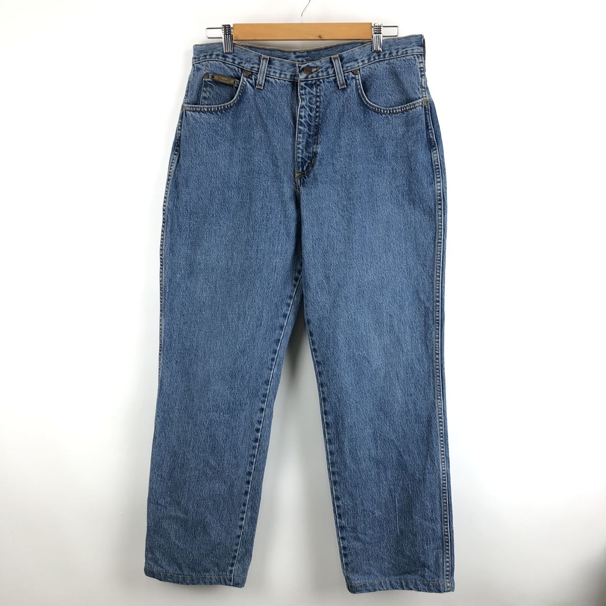 【古着】 Wrangler ラングラー デニムパンツ ALASKA テーパード ブルー系 メンズW36 【中古】 n051002