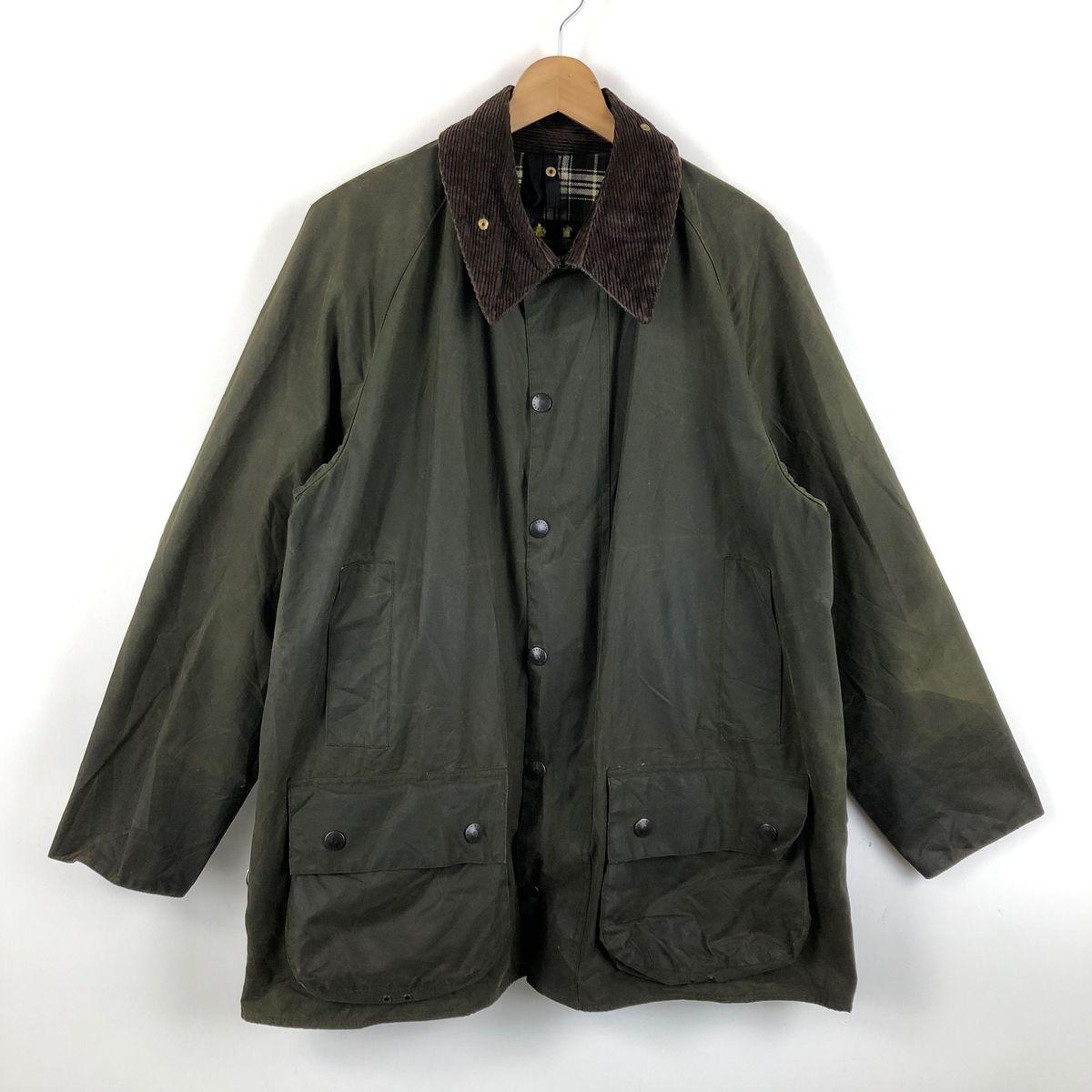 yÒz 80-90s Barbour ouA[ ICh WPbg p BEAUFORT JACKET 3g Be[W I[un YXL yÁz n051281