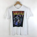 【古着】 NIRVANA ニルヴァーナ バンドTシャツ MTV アンプラグド ホワイト系 メンズXS 【中古】 n051960