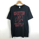 楽天古着Lab【古着】 LED ZEPPELIN レッドツェッぺリン バンドTシャツ TOUR 1977 ブラック系 レディースXL 【中古】 n052611