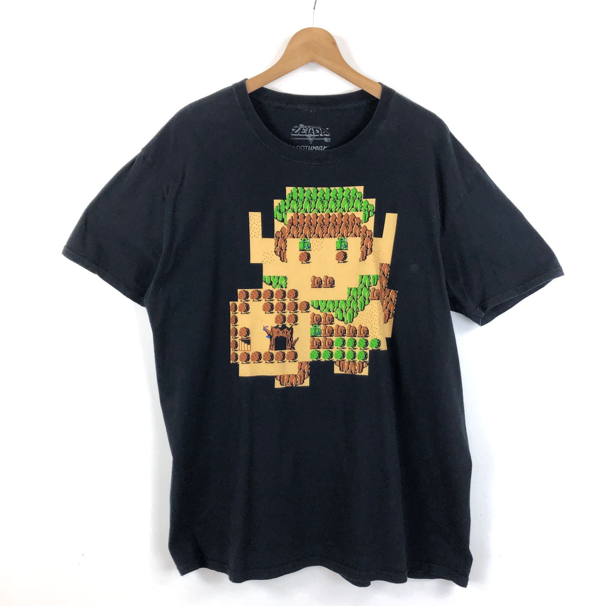 【古着】 ゼルダの伝説 Tシャツ レトロゲーム ファミコン ブラック系 メンズXL 【中古】 n052727