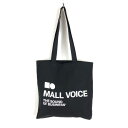 【古着】 トートバッグ エコバック MALL VOICE ブラック系 【中古】 n054422