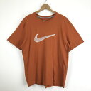 【古着】 NIKE ナイキ Tシャツ ロゴプリント オレンジ系 メンズXL 【中古】 n054607(4)