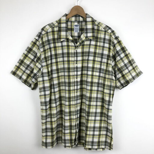 【古着】 OLD NAVY オールドネイビー チェックシャツ 開襟 半袖 グレー系 メンズL 【中古】 n054848 【古着】 OLD NAVY オールドネイビー チェックシャツ 開襟 半袖 グレー系 メンズL 【中古】 n054848
