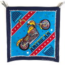 【古着】 Harley-Davidson ハーレーダビッドソン バンダナ アメリカンバイク ブルー系 【中古】 n055954