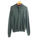 【古着】 Brooks Brothers ブルックスブラザーズ セーター ハイネック ハーフボタン グリーン系 メンズM 【中古】 n056418(4)