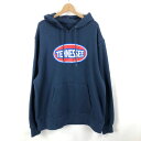 【古着】 スウェットパーカー ロゴプリント TENNESSEE ネイビー系 メンズXL 【中古】 n056486