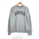 【古着】 Champion チャンピオン スウェット XAVIER グレー系 メンズM 【中古】 n058380(4)