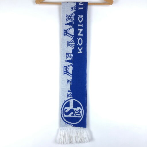 【古着】 サッカーマフラー シャルケ04 ブルー系 【中古】 n059374 【古着】 サッカーマフラー シャルケ04 ブルー系 【中古】 n059374