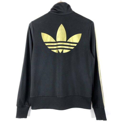 【古着】 adidas アディダス オリジナルス ジャージ トラックジャケット レトロ 金刺繍 ゴールドライン ブラック系 レディースL 【中古】 n060219 【古着】 adidas アディダス オリジナルス ジャージ トラックジャケット レトロ 金刺繍 ゴールドライン ブラック系 レディースL 【中古】 n060219