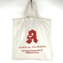 【古着】 トートバッグ エコバッグ 企業ロゴ ユーロもの アイボリー ベージュ系 【中古】 n061558
