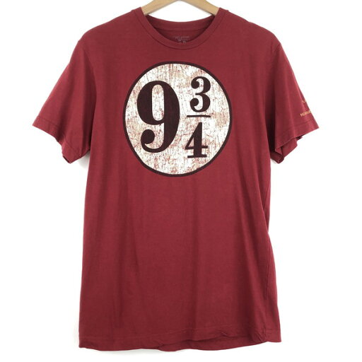 【古着】 Harry Potter プリントTシャツ ホグワーツ急行 9 3/4番ホーム Sサイズ ワイン系 【中古】 n061712 【古着】 Harry Potter プリントTシャツ ホグワーツ急行 9 3/4番ホーム Sサイズ ワイン系 【中古】 n061712