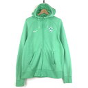 【古着】 NIKE ナイキ ジップパーカー Lサイズ グリーン系 【中古】 n061737